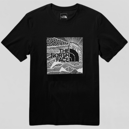 T-shirt for men with North Face logo print