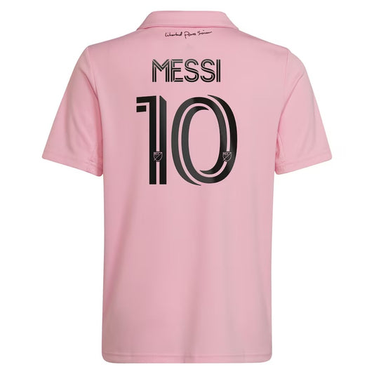 Men's Inter Miami CF Lionel Messi adidas Pink 2023 The Heart Beat Kit Replica Jersey