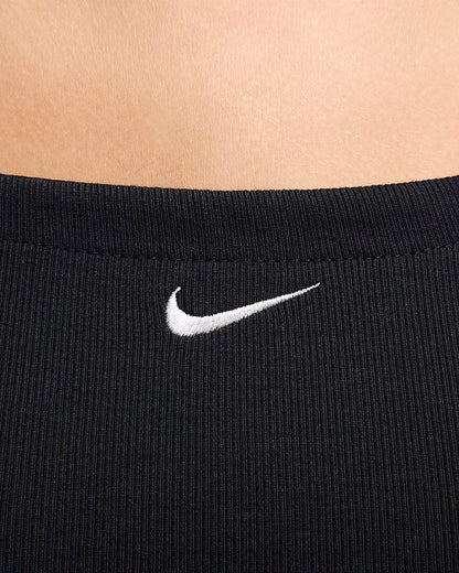 Nike Sportswear Chill Knit Women's tight ribbed suspender dress Black