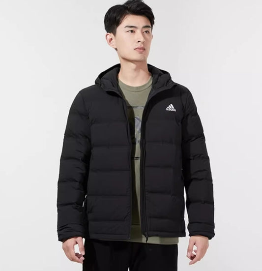 ADIDAS HELIONIC STRETCH HOODED DOWN COAT