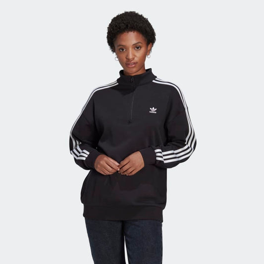 WOMEN ADICOLOR TREFOIL QUARTER-ZIP SWEATSHIRT