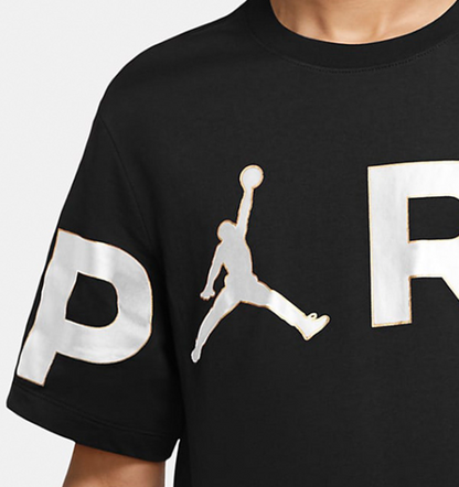 Air Jordan Wordmark Paris Saint-Germain Large logo Printing Casual Sports Black
