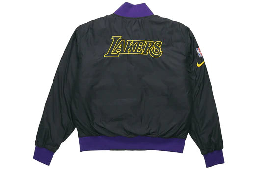 Nike NBA Los Angeles Lakers Basketball Sports Logo Jacket Purple