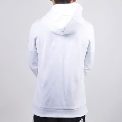 Men's adidas Logo Knit White Hooded Jacket