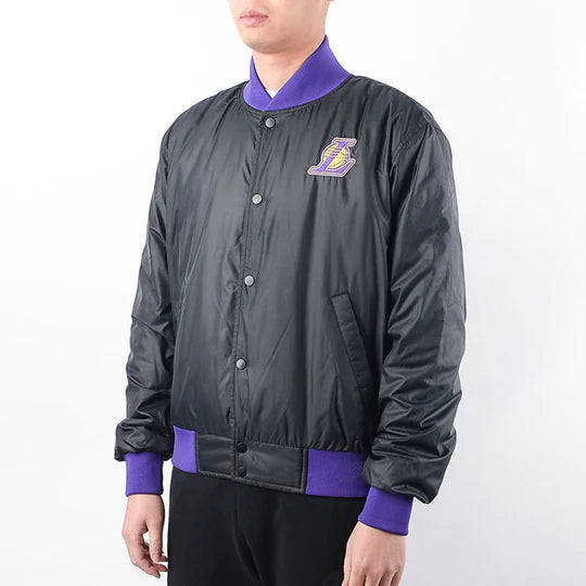 Nike NBA Los Angeles Lakers Basketball Sports Logo Jacket Purple