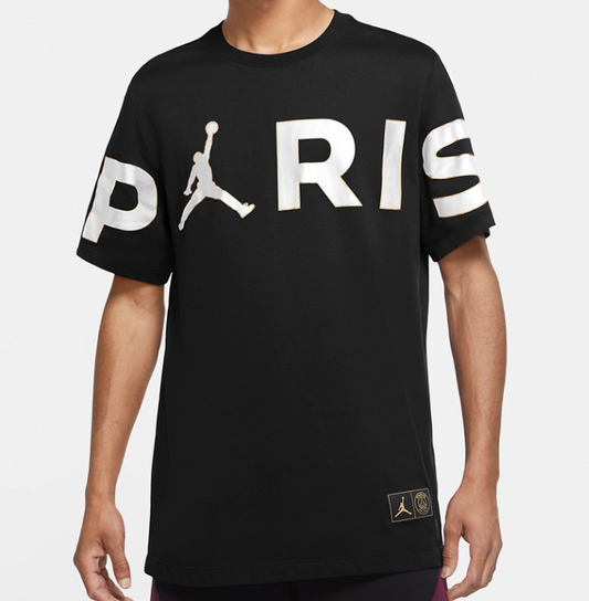 Air Jordan Wordmark Paris Saint-Germain Large logo Printing Casual Sports Black