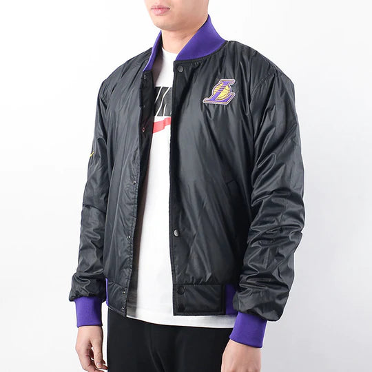 Nike NBA Los Angeles Lakers Basketball Sports Logo Jacket Purple