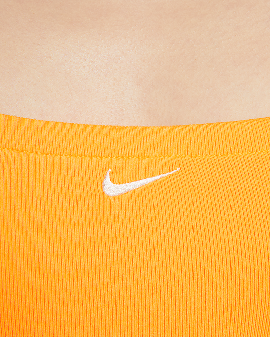Nike Sportswear Chill Knit Women's tight ribbed suspender dress Orange