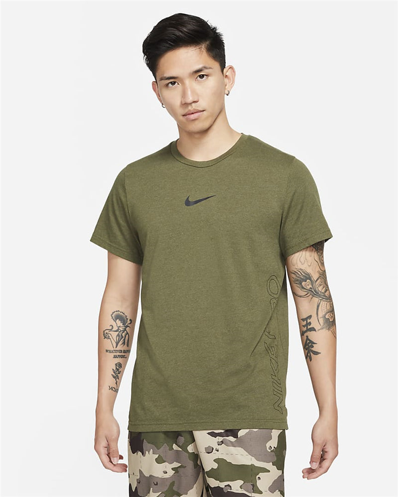 Men's Nike Solid Color Training Alphabet Logo Printing Short Sleeve