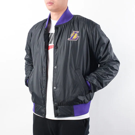 Nike NBA Los Angeles Lakers Basketball Sports Logo Jacket Purple