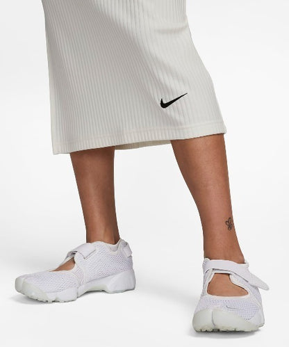 NIKE WOMENS NSW RIB JERSEY SKIRT White