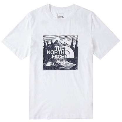 T-shirt for men with North Face logo print