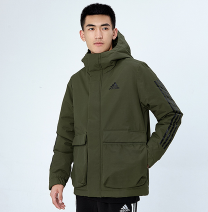 ADIDAS Utilitas 3-Stripes Hooded Jacket