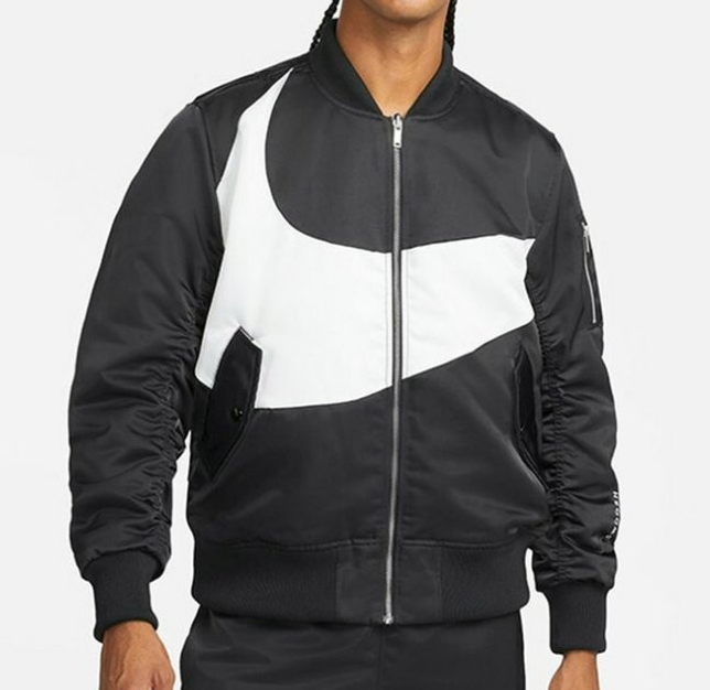 Nike big swoosh bomber jacket 'Black'