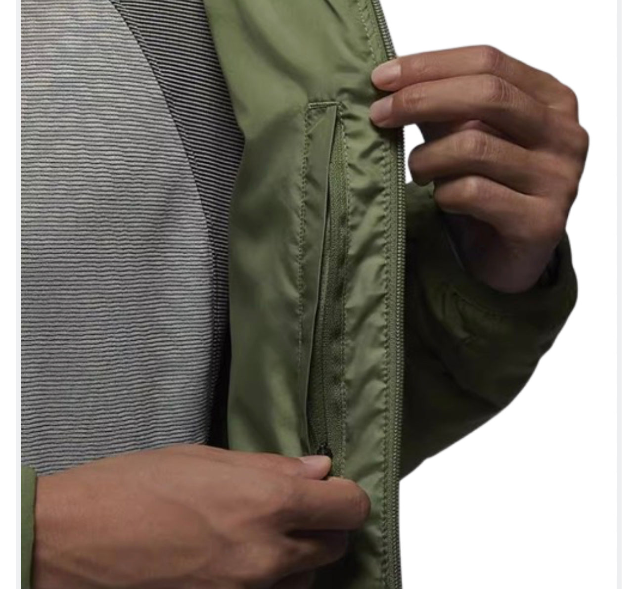 Air Jordan Therma fit cotton jacket ‘olive green’