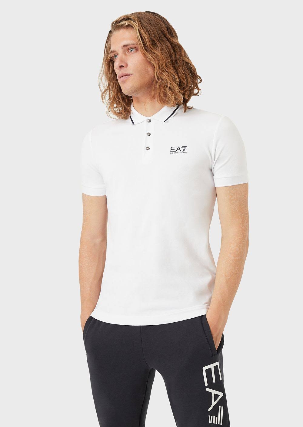 EA7 Emporio Armani
logo-print polo shirt