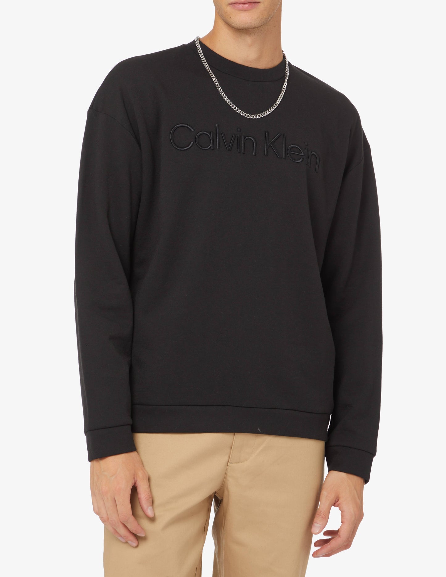 CALVIN KLEIN MEN'S SWEATSHIRT ICONIC SPACER