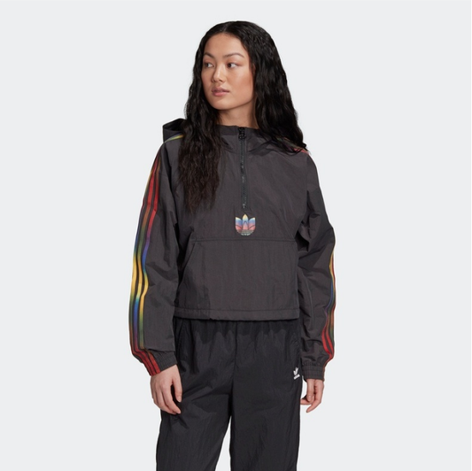 Adidas Women ADICOLOR HALF-ZIP CROP TOP