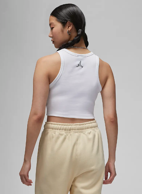 nike women jordan tank top White