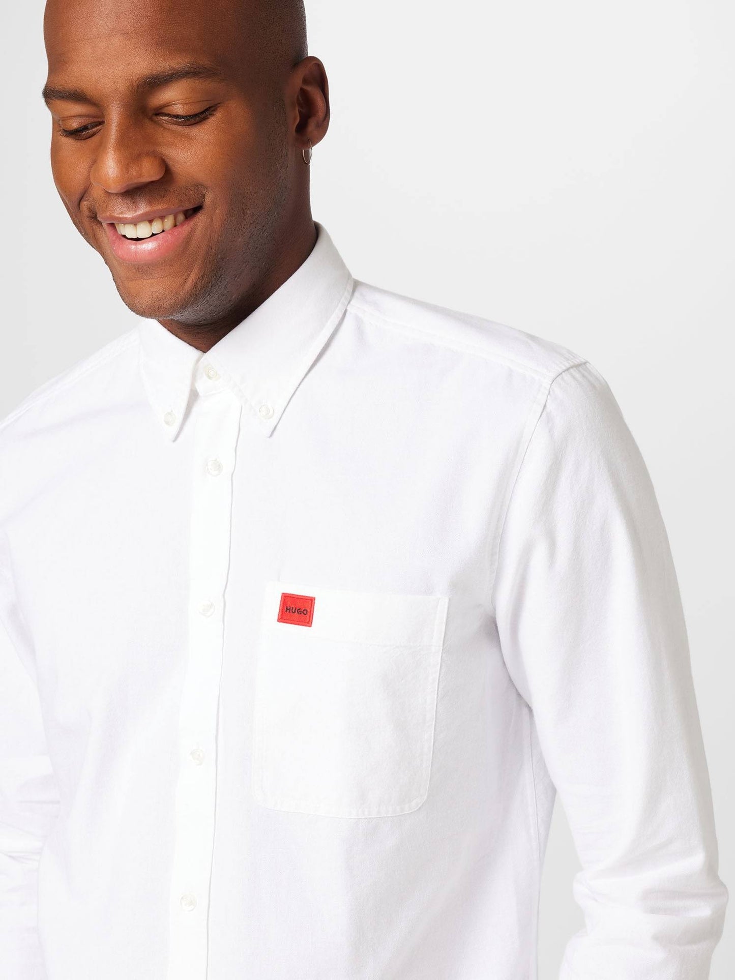 HUGO BUTTON-DOWN SLIM-FIT SHIRT IN OXFORD COTTON