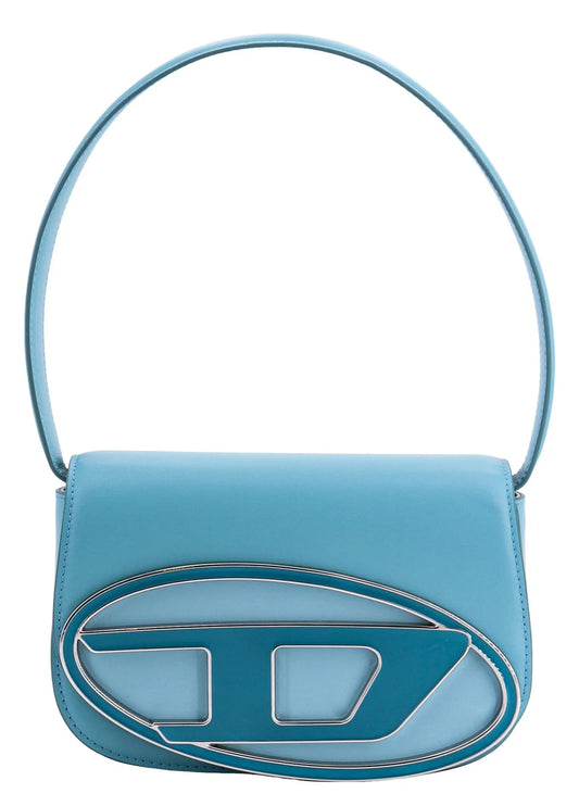 Diesel 1Dr Logo Plaque Shoulder Bag Blue
