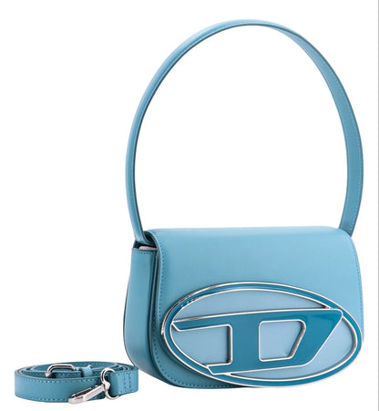 Diesel 1Dr Logo Plaque Shoulder Bag Blue