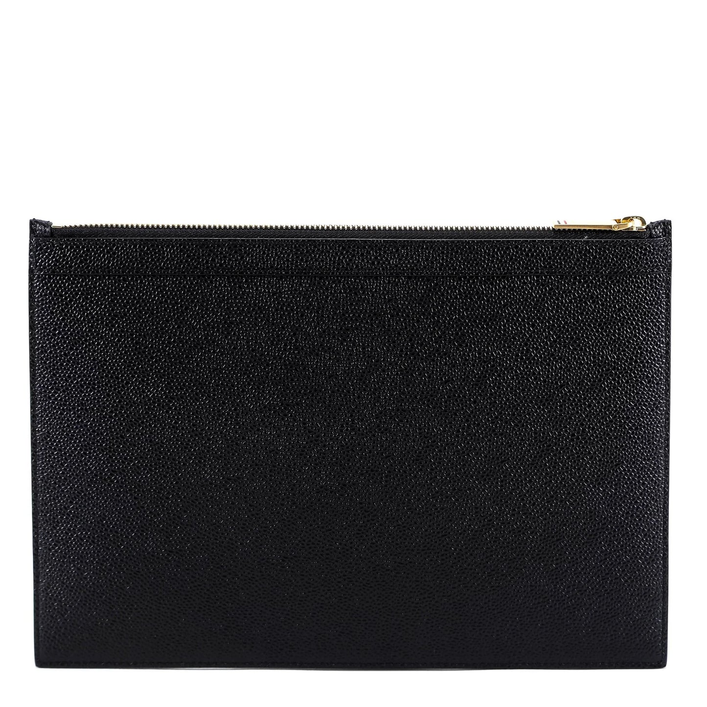 Thom Browne Logo Printed Zipped Clutch Bag