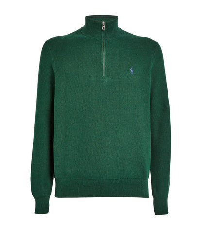 POLO RALPH LAUREN Half Zip Sweat - Green