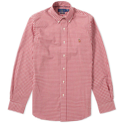 POLO RALPH LAUREN BUTTON DOWN GINGHAM SHIRT