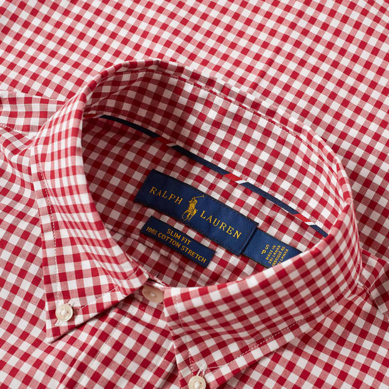 POLO RALPH LAUREN BUTTON DOWN GINGHAM SHIRT