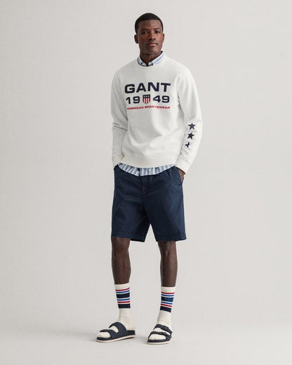 GANT Men's Retro Shield Crew Neck Sweatshirt