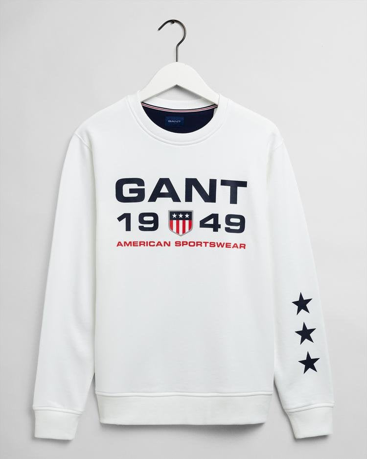 GANT Men's Retro Shield Crew Neck Sweatshirt