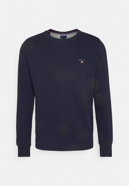 GANT Men's C Neck Sweatshirt Navy