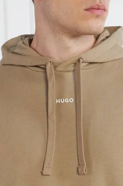 RELAXED-FIT COTTON HOODIE WITH CONTRAST LOGO