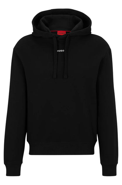 RELAXED-FIT COTTON HOODIE WITH CONTRAST LOGO