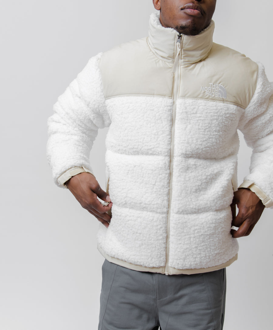 The North Face High Pile Nuptse Jacket Gardenia White/Gravel 5A844U0