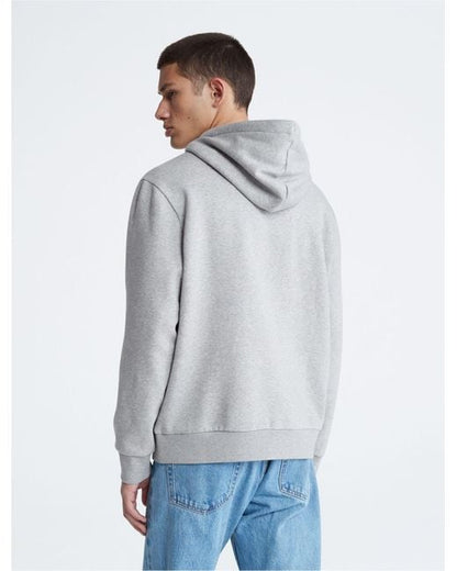 Calvin Klein Men's Black Archive Logo Fleece Drawstring Hoodie