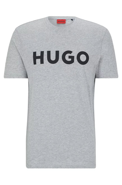 COTTON-JERSEY REGULAR-FIT T-SHIRT WITH LOGO PRINT Grey