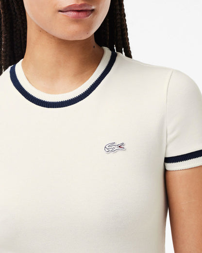 Lacoste women's T-shirt in stretch cotton White