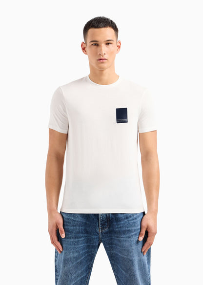 Armani Exchange ASV regular fit T-shirt in organic cotton White