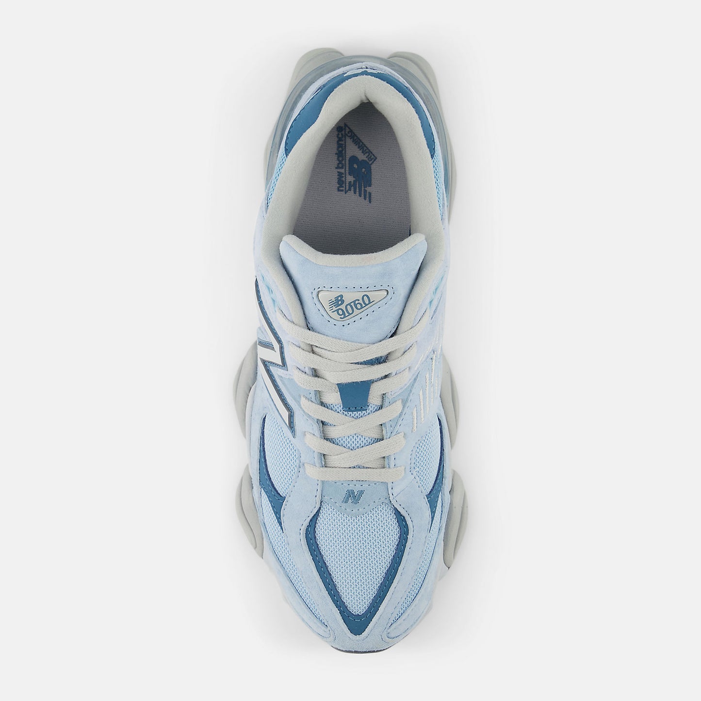 New Balance 9060 Chrome blue with light chrome blue and elemental blue