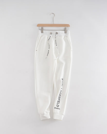 KARL LAGERFELD Paris White Hoodie With Jogger Set