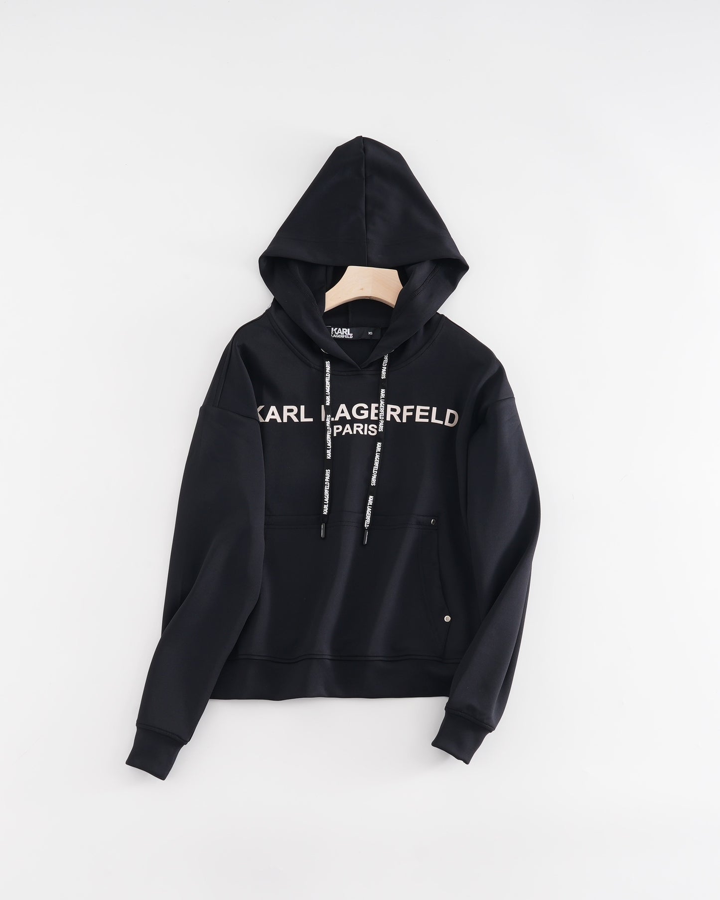 KARL LAGERFELD Paris Black Hoodie With Jogger Set