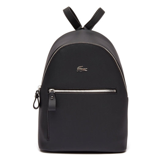 Lacoste Daily Classic Coated Pique Canvas Backpack Black