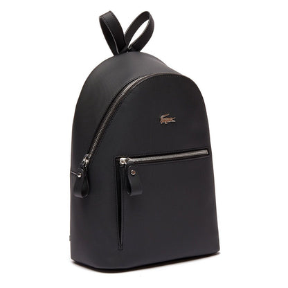 Lacoste Daily Classic Coated Pique Canvas Backpack Black