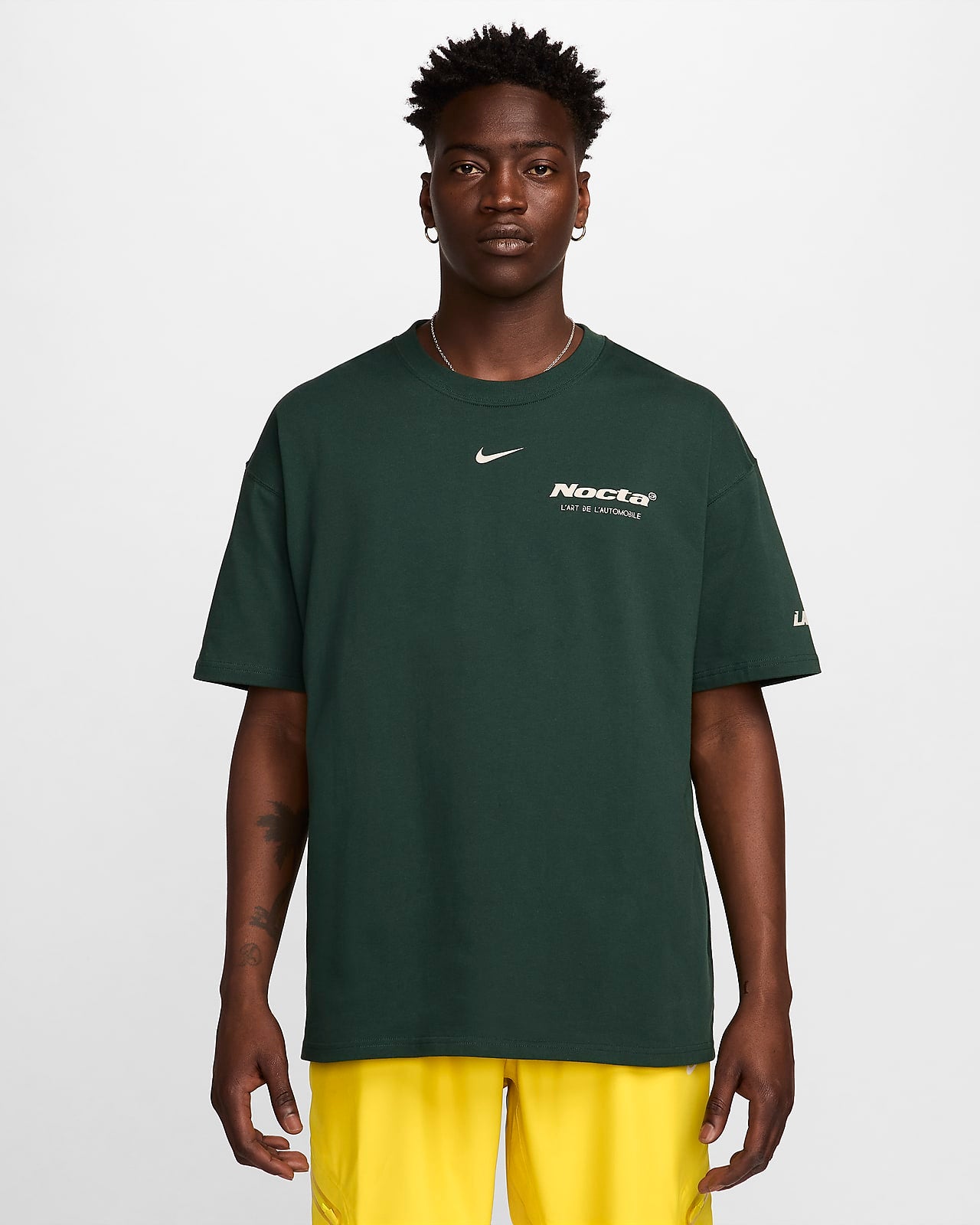 NIKE X NOCTA L'ART BURROW T-SHIRT - PRO GREEN