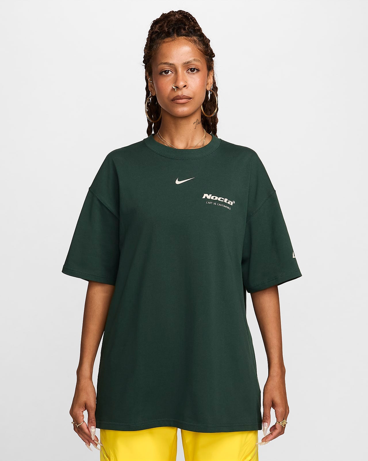 NIKE X NOCTA L'ART BURROW T-SHIRT - PRO GREEN