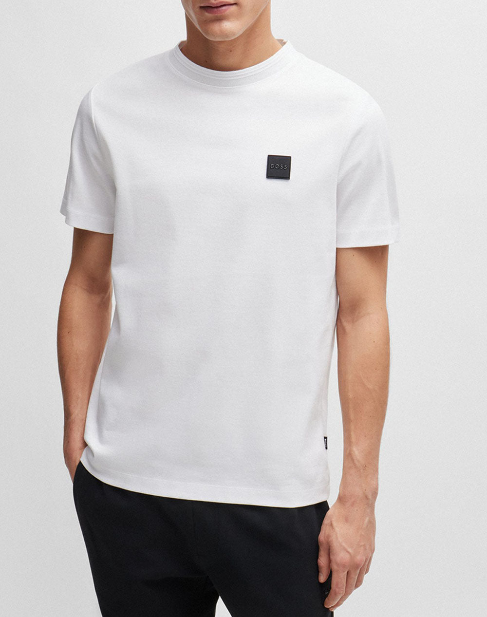 BOSS logo-patch cotton T-shirt