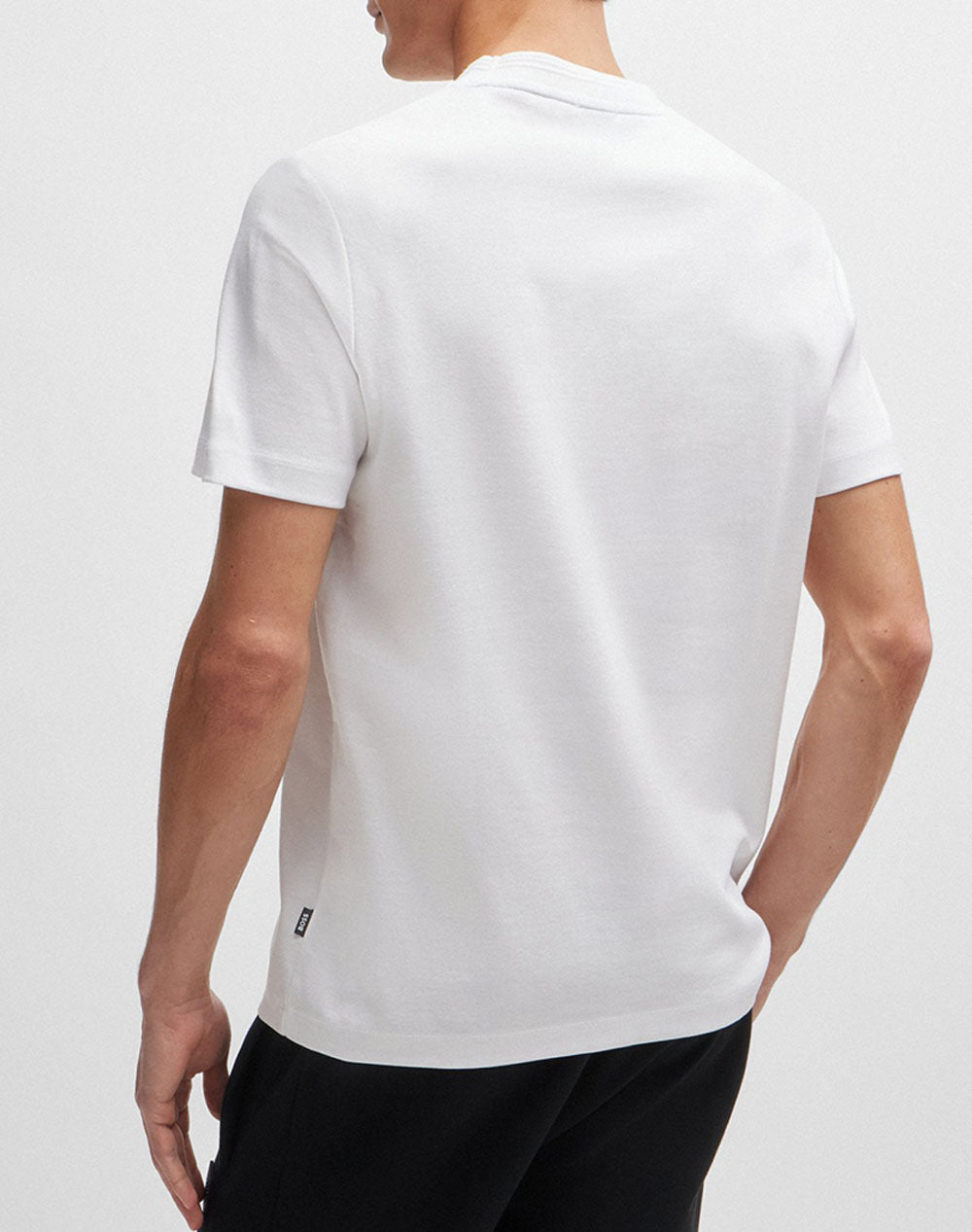 BOSS logo-patch cotton T-shirt