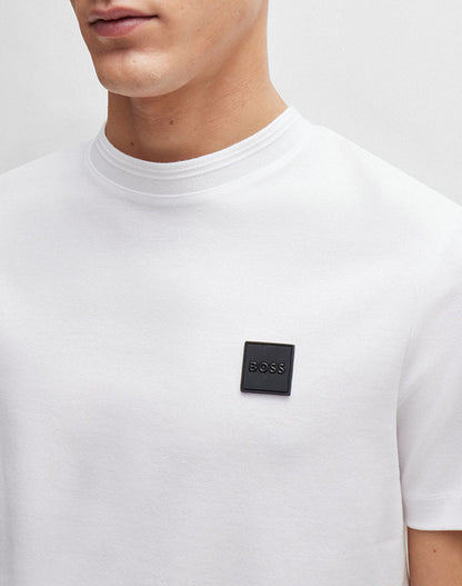 BOSS logo-patch cotton T-shirt